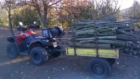 Adattiamo  ruote di una Citroèn ad un carretto